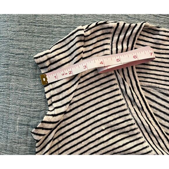 Anthropologie Postmark Asymmetrical Striped Womens Top - Picture 3 of 5